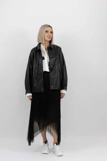 Куртка кожаная