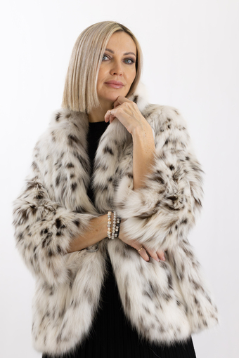 Шуба из меха рыси