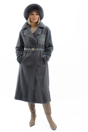 Шуба из стриженной норки